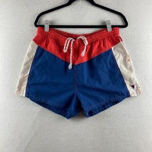 Vintage Jantzen Swim Shorts Mens 40 Multicolor 90s USA Made Colorblock Trunks